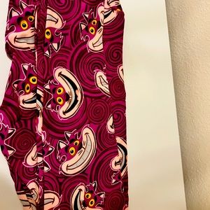 Lularoe Disney Cheshire Cat OS NEVER WORN leggings